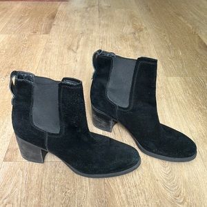 Sam Edelman Black Suede Hanley Boots
